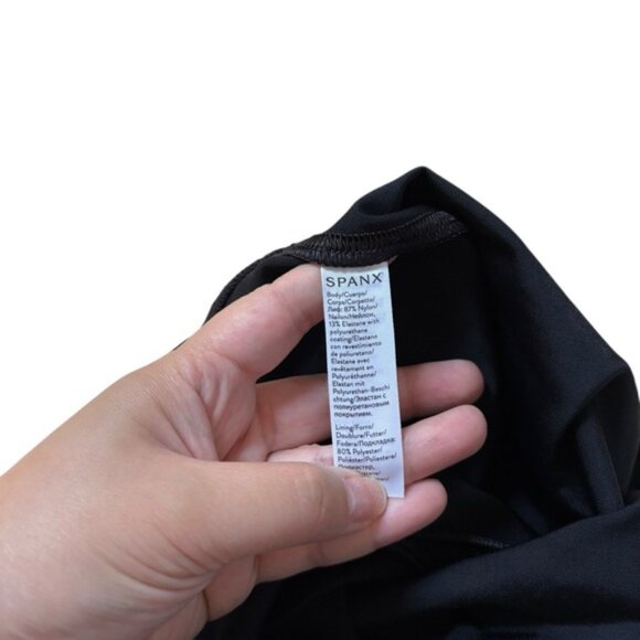 Spanx Black Faux Leather Leggings Size Small - Picture 3 of 5